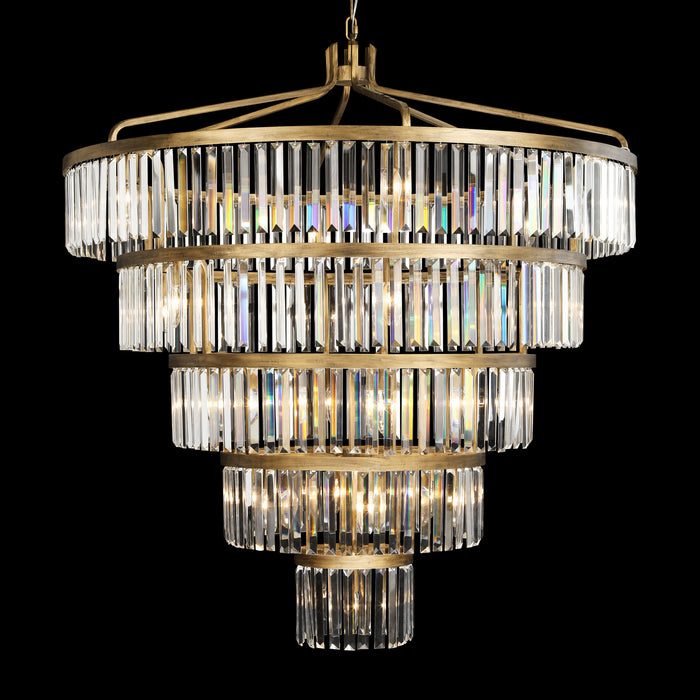 Varaluz 297P25HG 25 Light Pendant, Havana Gold