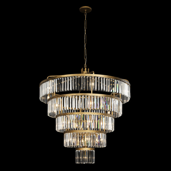 Varaluz 297P25HG 25 Light Pendant, Havana Gold
