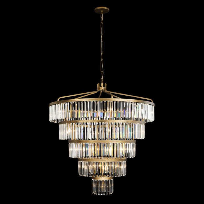 Varaluz 297P25HG 25 Light Pendant, Havana Gold