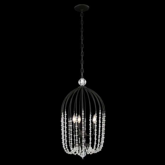 Varaluz 343F03MB Three Light Pendant, Matte Black