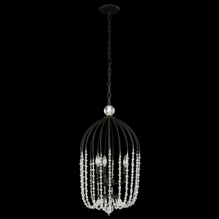 Varaluz 343F03MB Three Light Pendant, Matte Black