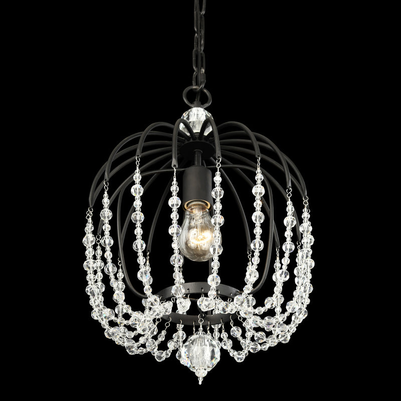 Varaluz 343P01MB One Light Pendant, Matte Black