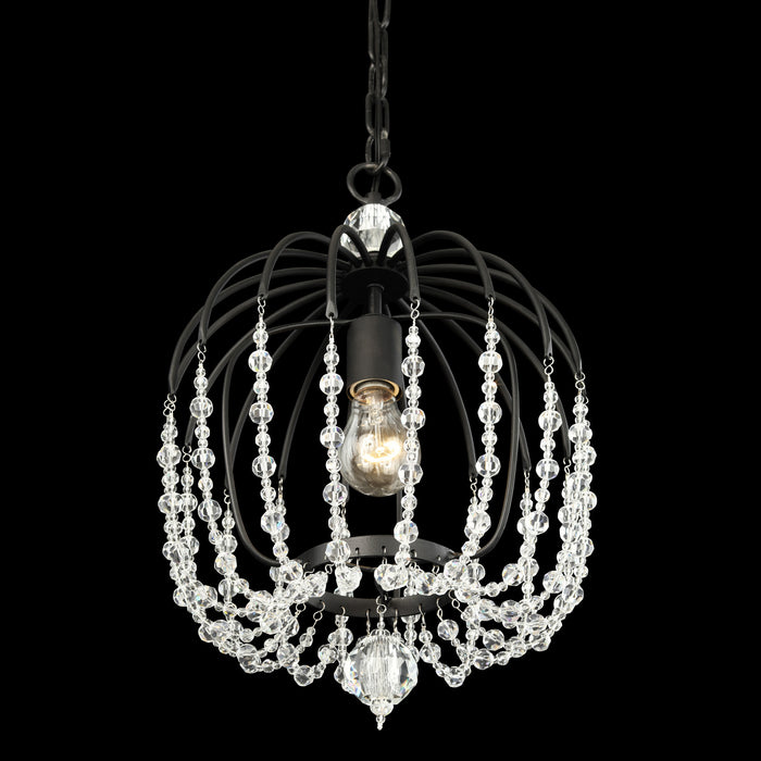 Varaluz 343P01MB One Light Pendant, Matte Black
