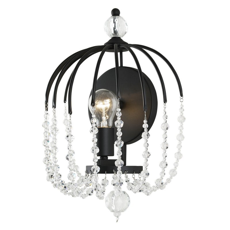 Varaluz 343W01MB One Light Wall Sconce, Matte Black