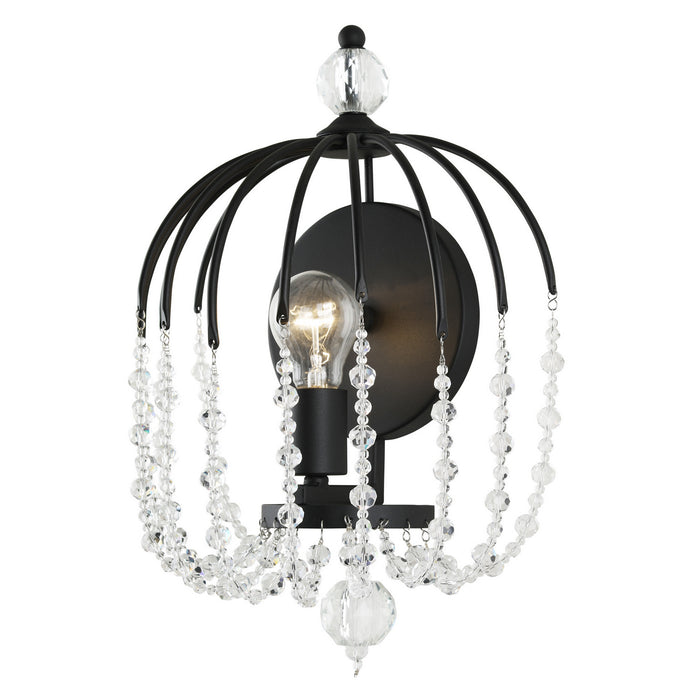 Varaluz 343W01MB One Light Wall Sconce, Matte Black