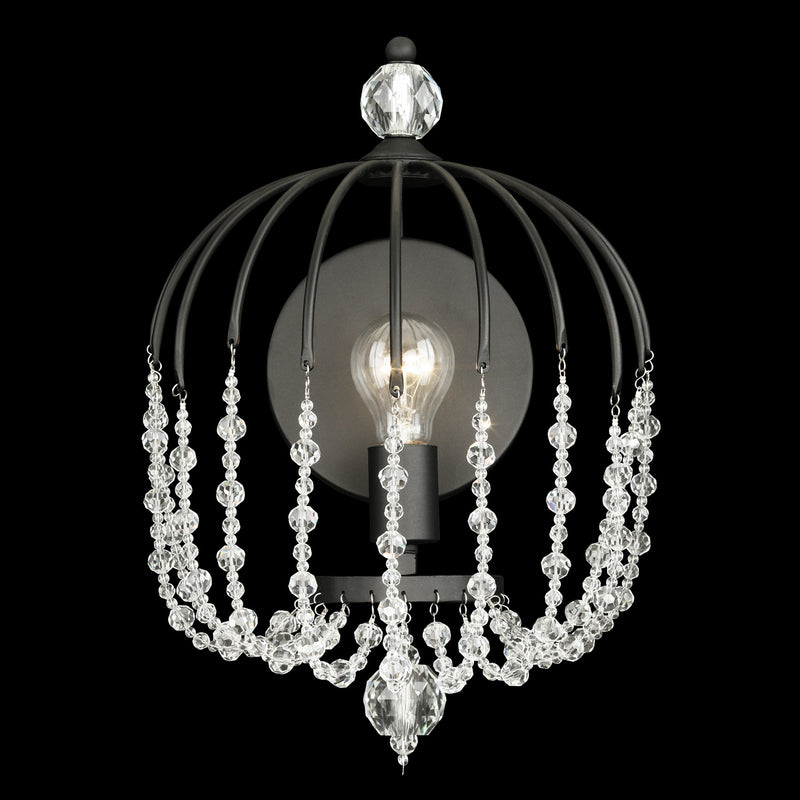 Varaluz 343W01MB One Light Wall Sconce, Matte Black