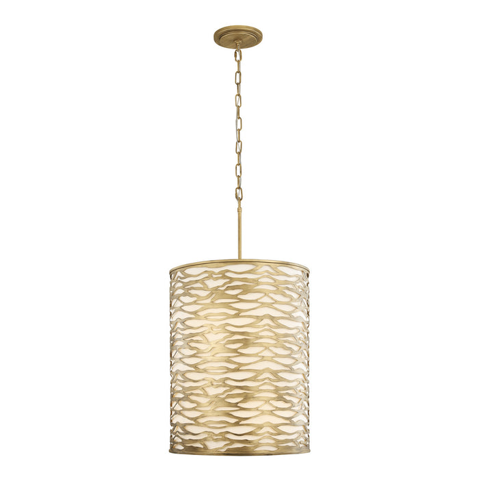 Varaluz 348F06HG Six Light Pendant, Havana Gold