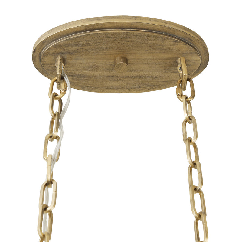 Varaluz 348N06HG Six Light Pendant, Havana Gold