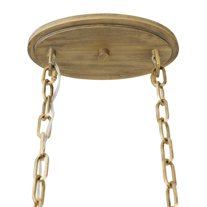 Varaluz 348N06HG Six Light Pendant, Havana Gold