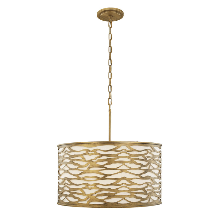 Varaluz 348P05HG Five Light Pendant, Havana Gold