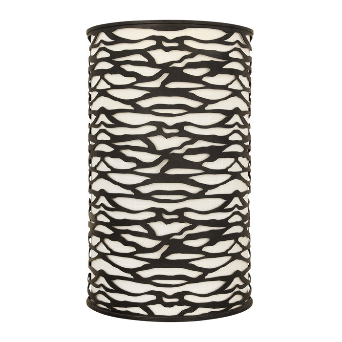 Varaluz 348W02CB Two Light Wall Sconce, Carbon Black