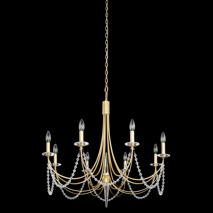 Varaluz 350C08FG Eight Light Chandelier, French Gold