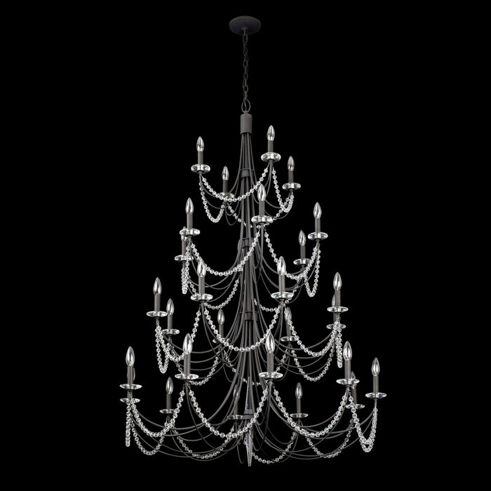 Varaluz 350C28CB 28 Light Chandelier, Carbon Black