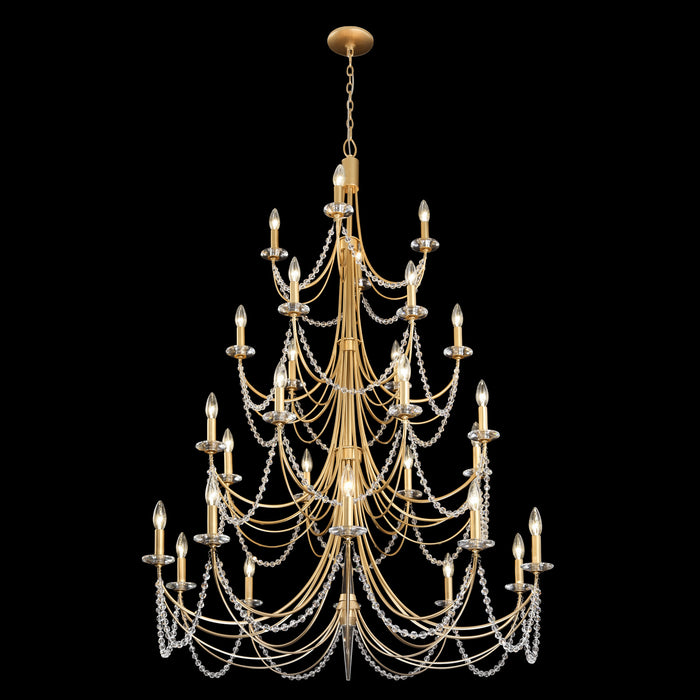 Varaluz 350C28FG 28 Light Chandelier, French Gold