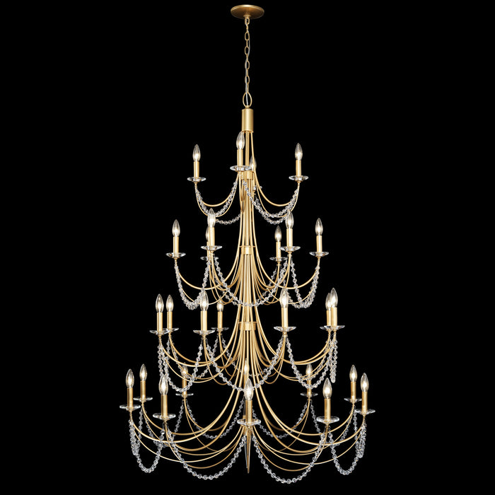 Varaluz 350C28FG 28 Light Chandelier, French Gold