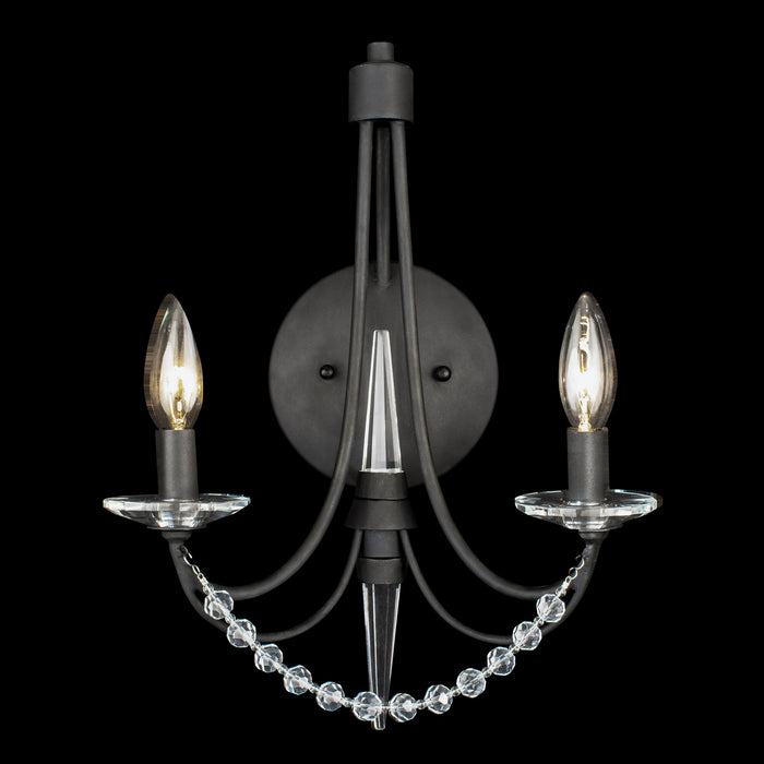 Varaluz 350W02CB Two Light Wall Sconce, Carbon Black