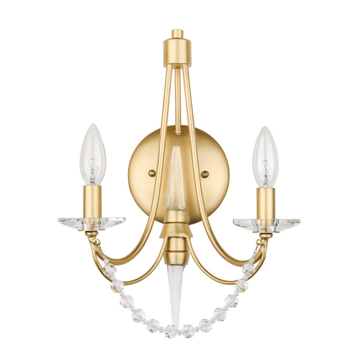 Varaluz 350W02FG Two Light Wall Sconce, French Gold