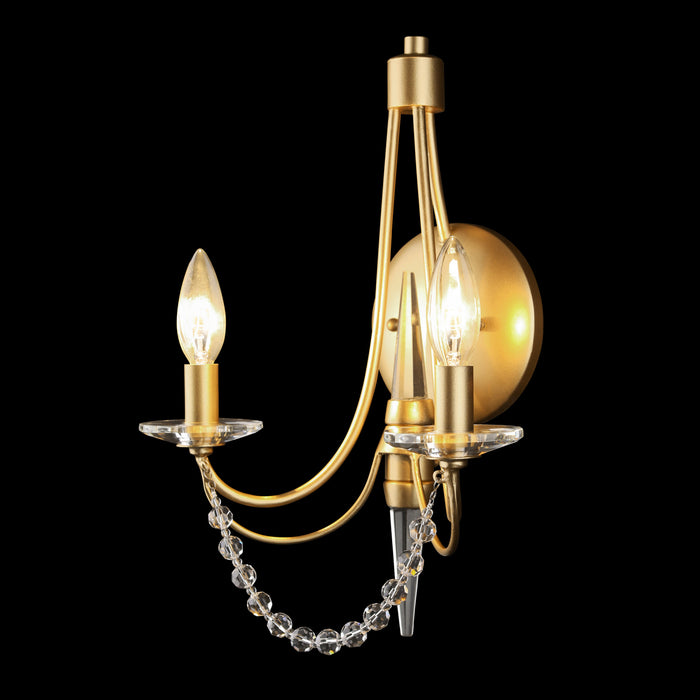 Varaluz 350W02FG Two Light Wall Sconce, French Gold