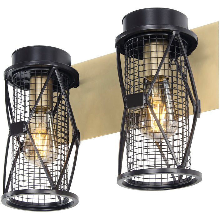 Varaluz 612640 Two Light Bath, Warm Bronze/Gold