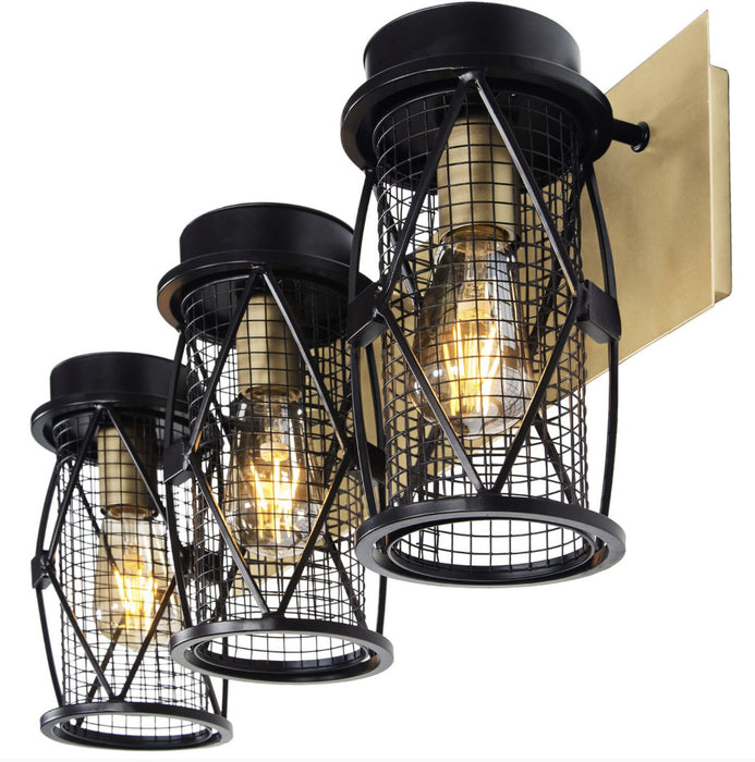 Varaluz 612650 Three Light Bath, Warm Bronze/Gold