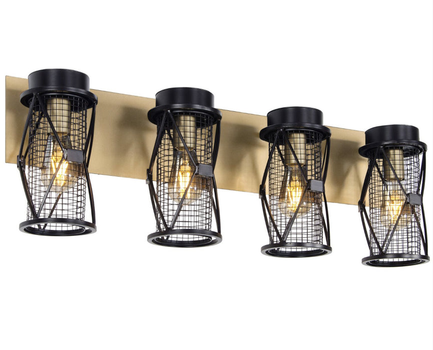Varaluz 612660 Four Light Bath, Warm Bronze/Gold