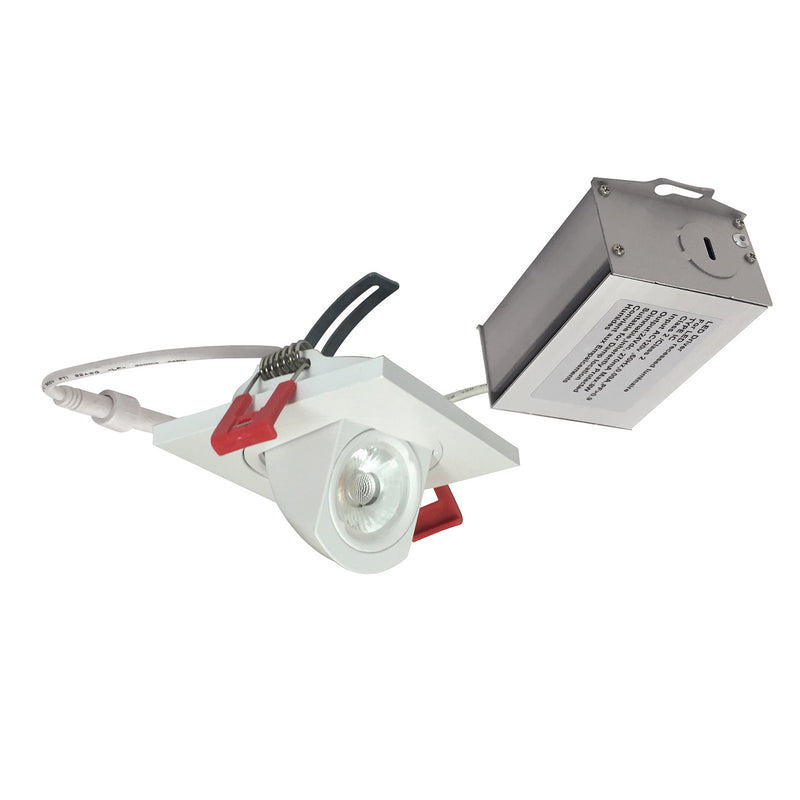 Nora Lighting NM2-2R2705030MPW LED Mini Downlight, Matte Powder White