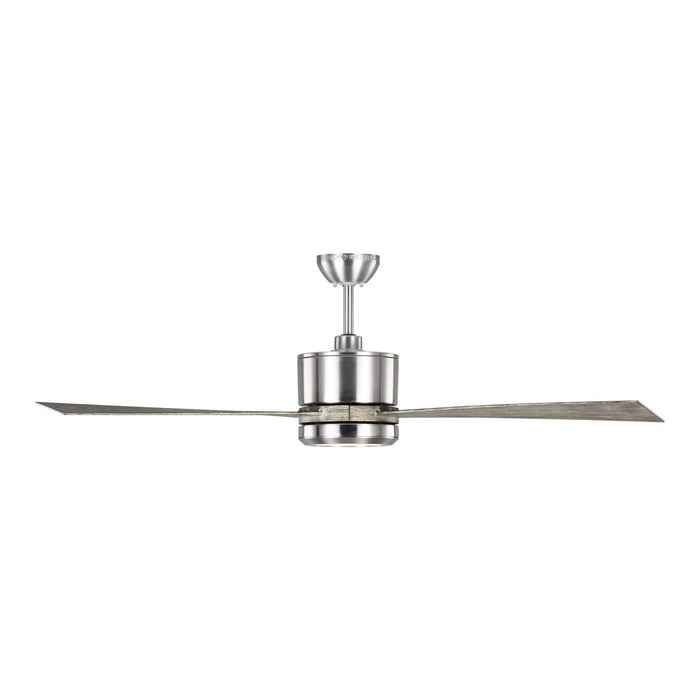 Generation Lighting 3VNR52BSLGD-V1 52" Ceiling Fan, Brushed Steel