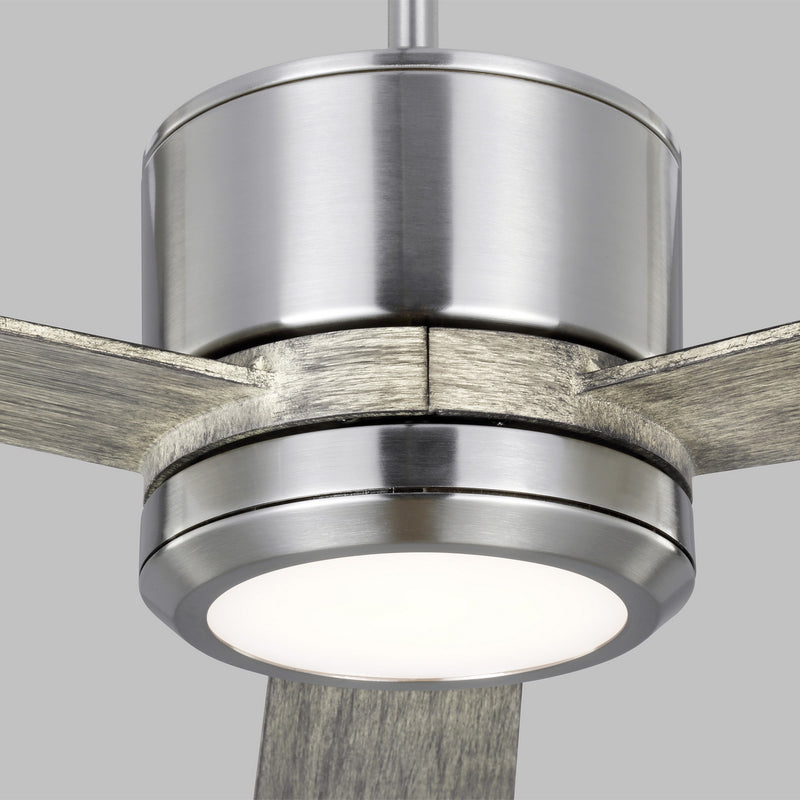 Generation Lighting 3VNR52BSLGD-V1 52" Ceiling Fan, Brushed Steel