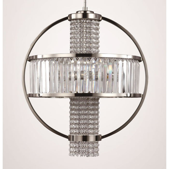 Zeev Lighting CD10073-4-PN Four Light Chandelier, Polished Nickel
