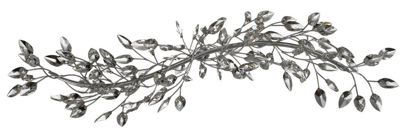 Zeev Lighting CD10102-5-SL-CL Five Light Chandelier, Silver Leaf