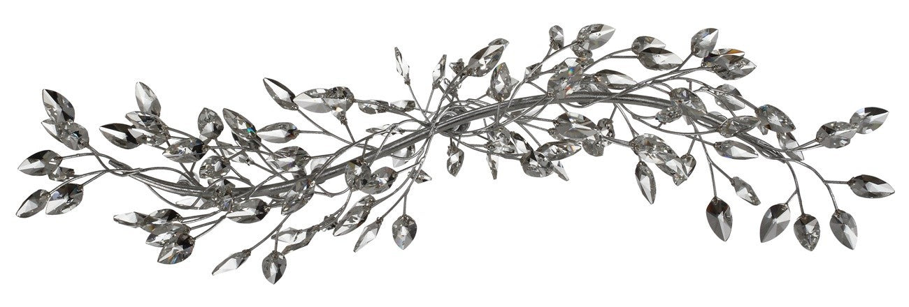 Zeev Lighting CD10102-5-SL-CL Five Light Chandelier, Silver Leaf