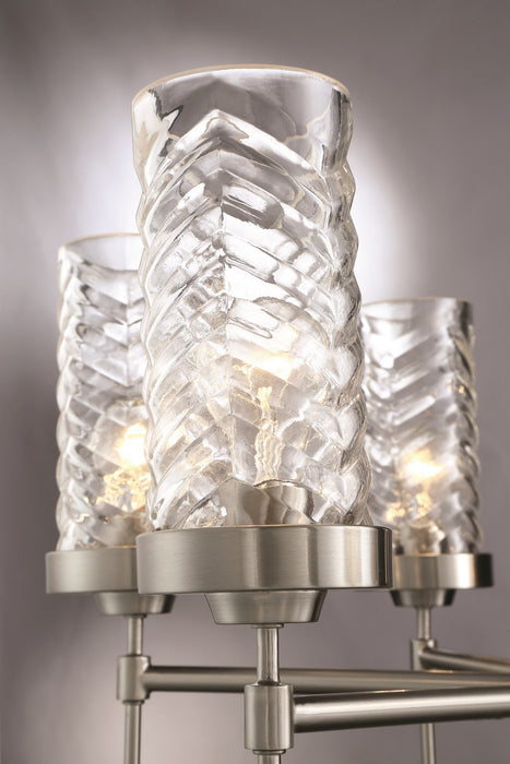 Zeev Lighting CD10117-6-BN Six Light Chandelier, Brushed Nickel