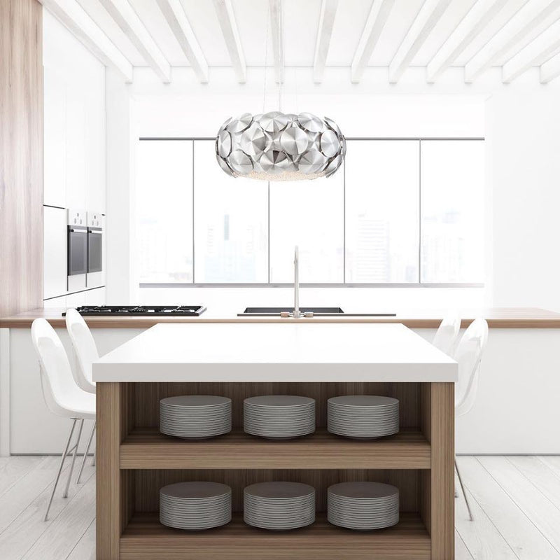 Zeev Lighting CD10186-6-CH Six Light Chandelier, Chrome