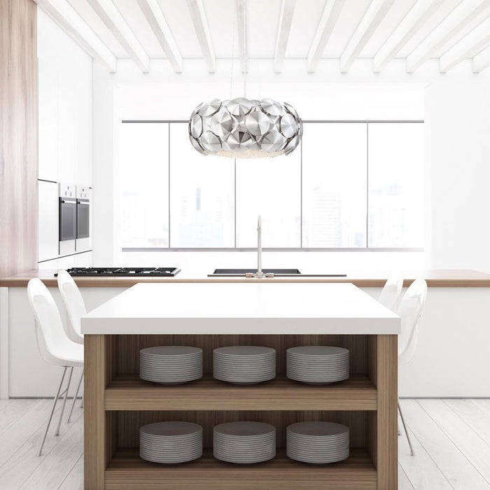 Zeev Lighting CD10186-6-CH Six Light Chandelier, Chrome