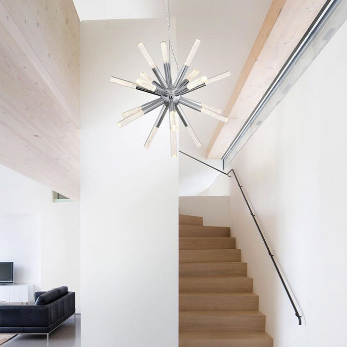 Zeev Lighting CD10234-LED-CH LED Chandelier, Chrome