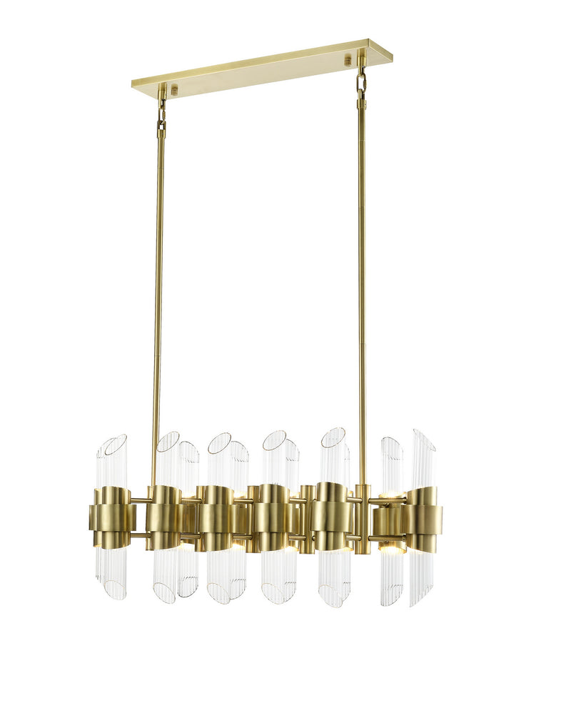 Zeev Lighting CD10367-24-AGB 24 Light Chandelier, Aged Brass