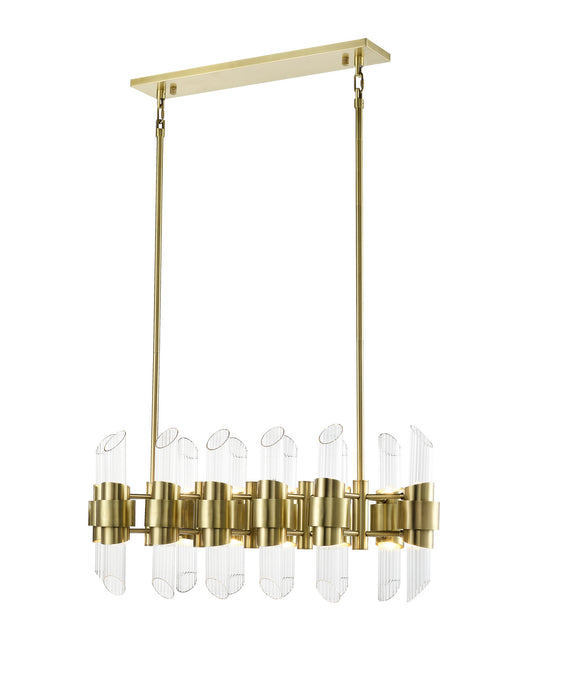 Zeev Lighting CD10367-24-AGB 24 Light Chandelier, Aged Brass