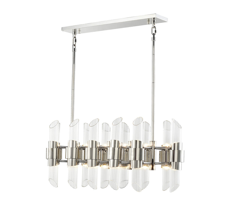 Zeev Lighting CD10368-24-PN 24 Light Chandelier, Polished Nickel