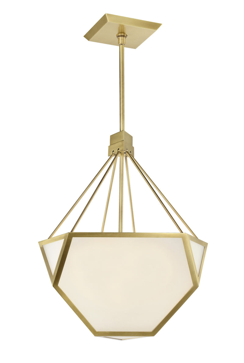 Zeev Lighting CD10369-3-AGB Three Light Chandelier, Aged Brass