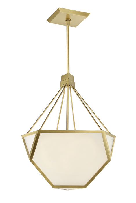 Zeev Lighting CD10369-3-AGB Three Light Chandelier, Aged Brass