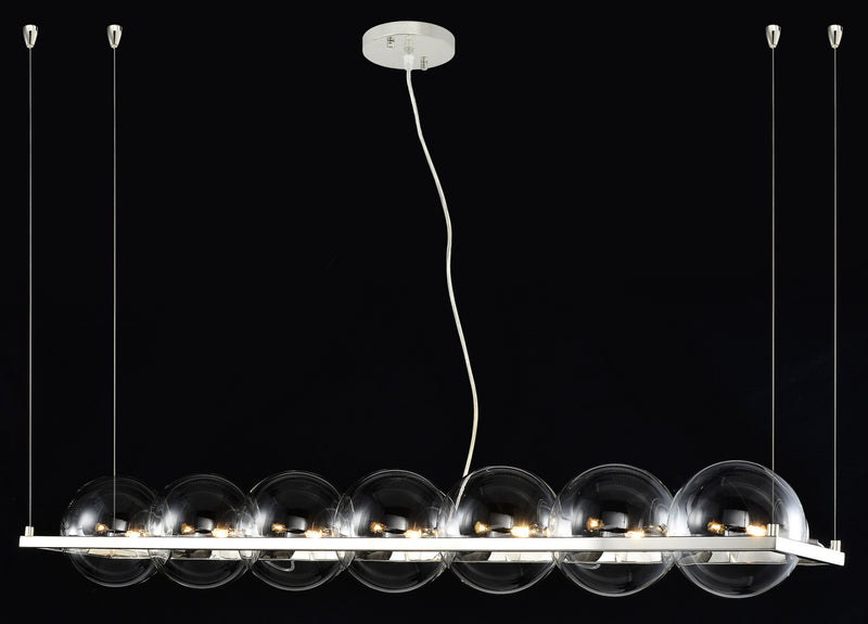 Zeev Lighting CD10375-7-PN Seven Light Chandelier, Polished Nickel