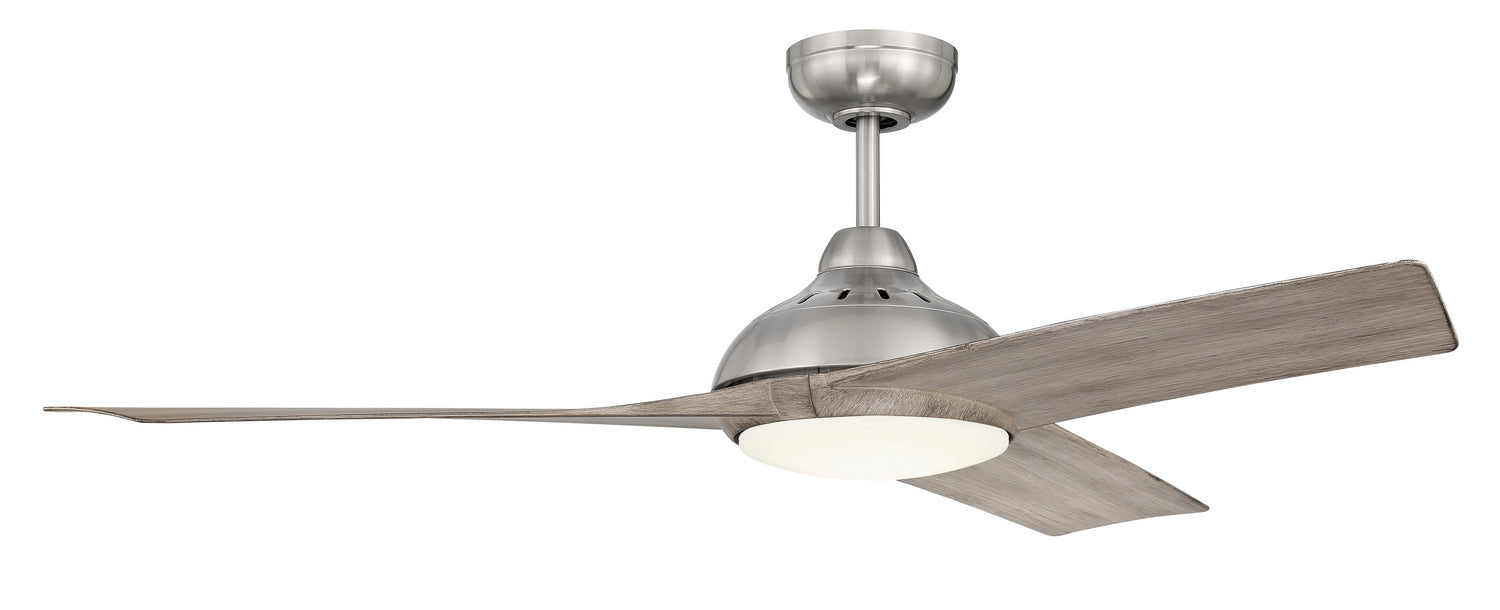 Craftmade BEK54BNK3 54"Ceiling Fan, Brushed Polished Nickel