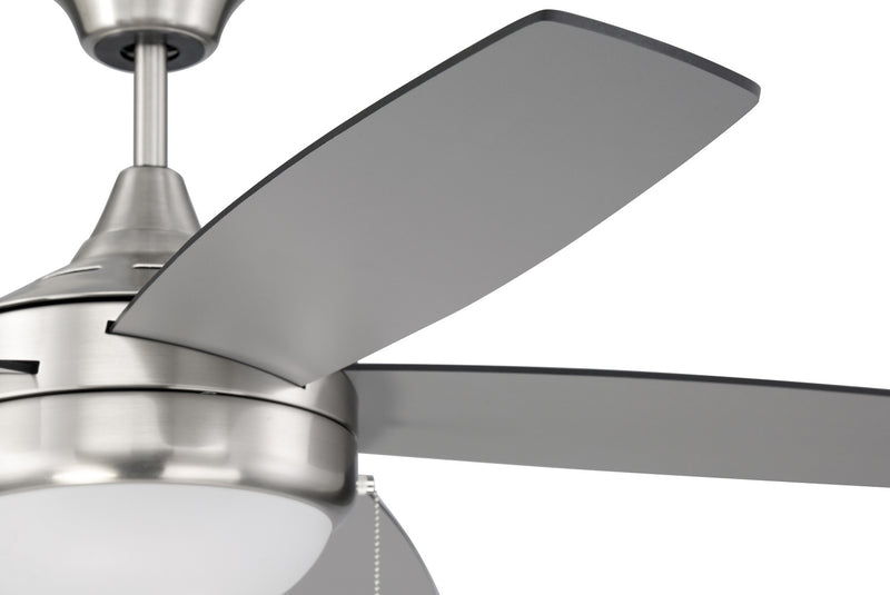 Craftmade EPHA52BNK5-BNGW 52"Ceiling Fan, Brushed Polished Nickel