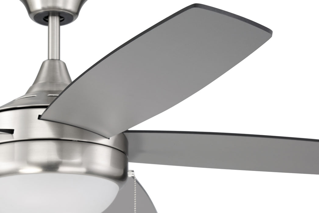 Craftmade EPHA52BNK5-BNGW 52"Ceiling Fan, Brushed Polished Nickel