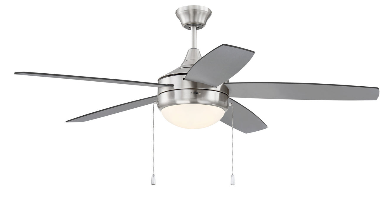 Craftmade EPHA52BNK5-BNGW 52"Ceiling Fan, Brushed Polished Nickel