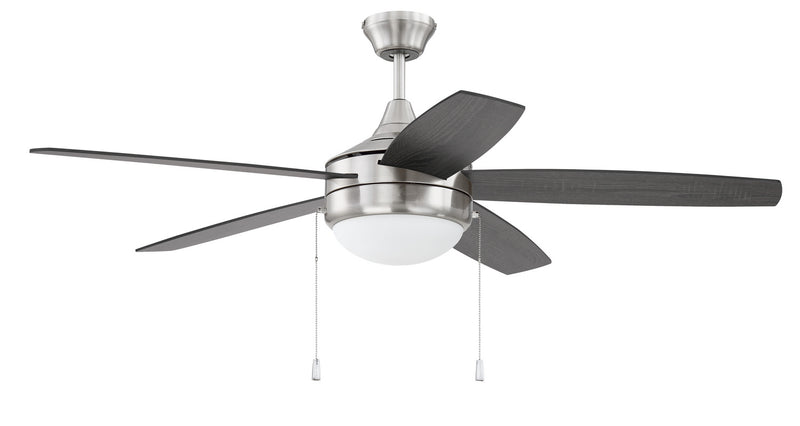 Craftmade EPHA52BNK5-BNGW 52"Ceiling Fan, Brushed Polished Nickel