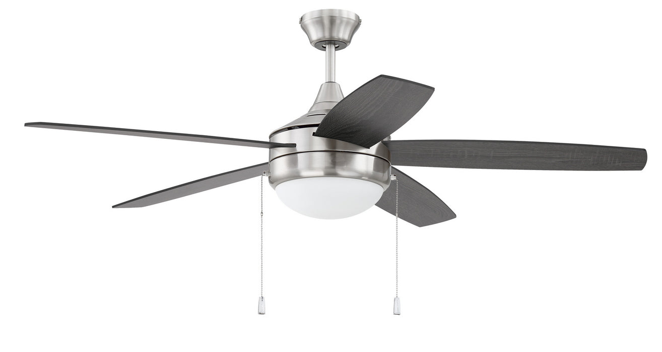 Craftmade EPHA52BNK5-BNGW 52"Ceiling Fan, Brushed Polished Nickel