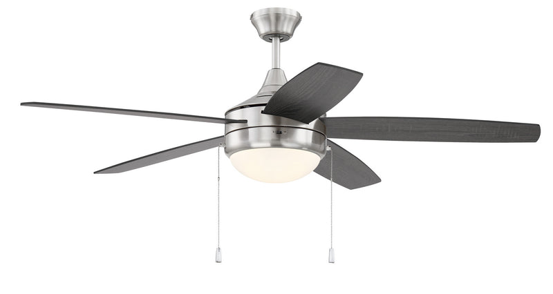 Craftmade EPHA52BNK5-BNGW 52"Ceiling Fan, Brushed Polished Nickel