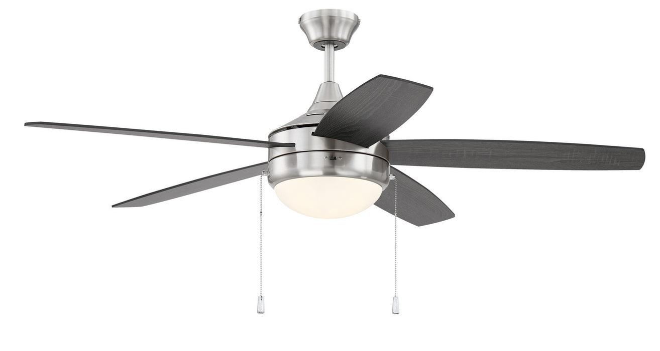 Craftmade EPHA52BNK5-BNGW 52"Ceiling Fan, Brushed Polished Nickel