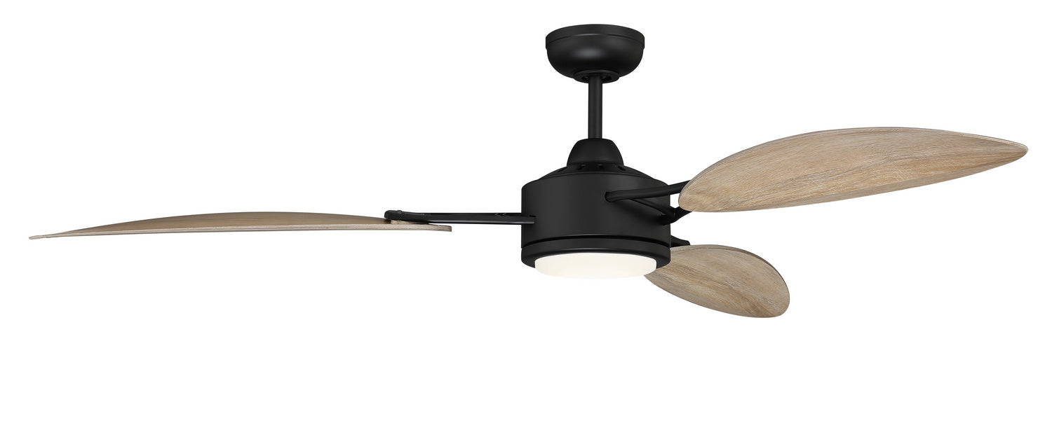 Craftmade JOU64FB3 64"Ceiling Fan, Flat Black